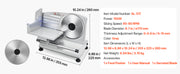 Bild in Galerie-Viewer laden, Amocart 6.7-8.7inch Meat Slicer Electric Deli Slicer Machine with two SUS420 Blades Food-Slicer for Meat Ham Baguett, Steak
