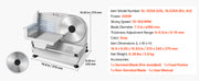 Charger l'image dans la visionneuse de galerie, Amocart 200W Meat Slicer 7.5" Electric Deli Slicer with 2 SUS420 Blades &amp; 0-0.6" Adjustable Thickness for Frozen Meat Ham Steak
