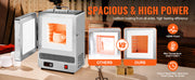 Bild in Galerie-Viewer laden, Amocart Tabletop Kiln Melter 1500W Electric Kiln 2192℉ Max Precise Control Stainless Steel Gold Melting Furnace Wax Casting
