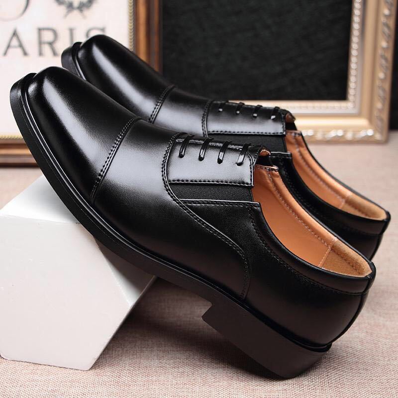 Men's leather business casual shoes - AMOCART81a7a417fca65e040d8b5a811aa34b46