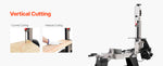 Amocart 4 in x 6 in Metal Horizontal Band Saw Rectangular Cutting Capacity with 550W Motor, Variable Speed, for Metal Wood Work