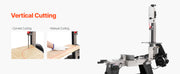 Charger l'image dans la visionneuse de galerie, Amocart 4 in x 6 in Metal Horizontal Band Saw Rectangular Cutting Capacity with 550W Motor, Variable Speed, for Metal Wood Work
