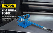 Charger l'image dans la visionneuse de galerie, Amocart Pipe Bender YP-9 Manual Bench Steel Tube Bending Kit w/ 7Dies 1-3in Multifonction Compact Flat Bar Rod Brake Bends Tool
