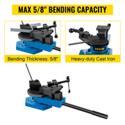 Bild in Galerie-Viewer laden, Amocart Universal Metal Bender SBG-40 Multifunction Spiral Steel Plate Round Square Flat Bar Bending Tool for Metal Production

