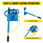 Charger l'image dans la visionneuse de galerie, Amocart Pipe Bender YP-9Manual Bench Steel Tube Bending Kit with 7Dies 1-3inMultifonction Compact Flat Bar Rod Brake Bends Tool
