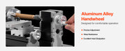 Bild in Galerie-Viewer laden, Amocart 2.76x5.12 in Mini Metal Lathe Machine 36W 20,000 RPM Speed + 3-jaw Chuck Aluminum Alloy for Processing Precision Parts
