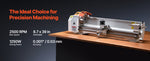Amocart 8.7 x 39 in Bench Power Metal Lathe Automatic Feed Variable Speed 1250W Brushless Motor for Processing Precision Parts