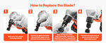 SucceBuy Cordless Metal Nibbler with 18/20 V 2.0 Ah/4.0 Ah Battery Brushless Motor Plastic Carrying Case for Cutting Stainless