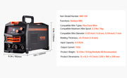 Bild in Galerie-Viewer laden, SucceBuy MIG Welder 130Amp Synergic Mig Welding Machine Gasless Flux Core Welder Portable Mig Welder with Digital Display Screen
