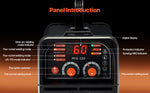 Amocart MIG Welder 130Amp Mig Welding Machine 3-in-1 Portable Mig Welder with IGBT Inverter Technology Digital Display Screen
