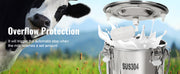 Bild in Galerie-Viewer laden, Amocart Goat Milking Machine Stainless Steel Bucket Electric Automatic Pulsation Cup Tubes Adjustable Suction for Cow and Sheep
