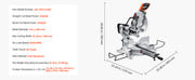 Bild in Galerie-Viewer laden, Amocart Sliding Compound Miter Saw 12-Inch Blade 15Amp Motor 60-Tooth Corded Double Bevel Sliding Miter Saw LED Alignment
