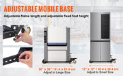Charger l'image dans la visionneuse de galerie, Amocart Mobile Base 650 lbs Weight Capacity Adjustable from 12"x12" to 36"x36" Heavy Duty Mobile Base Stand with Swivel Wheels
