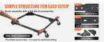 SucceBuy 500 lbs Adjustable Universal Washing Machine Stand Refrigerator Base Mount with Swivel Wheels Mobile Base for Equipment