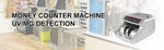 Amocart 1000Pcs/Min Money Counter Business Cash Register Euros Bills Fake Banknote Detector by UV & MG Function for Banks Shops