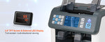 Amocart 1200 Pcs/Min Money Counter Business Cash Register Bills Counterfeit Detector 2 CIS/UV/MG/IR/DD/SN Function Bank Store