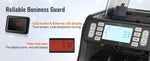 Amocart 1200 Pcs/Min Money Counter Business Cash Register Bill Counterfeit Bill Detector by UV/MG/IR/DD Function for Bank Store
