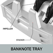 Charger l'image dans la visionneuse de galerie, Amocart 1000Pcs/Min Money Counter Business Cash Register Euros Bills Fake Banknote Detector by UV &amp; MG Function for Banks Shops
