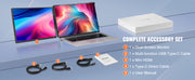Bild in Galerie-Viewer laden, Amocart 18.5 inch 1080P IPS Extended Swivel Portable Monitor for USB-C/USB-A/Mini HDMI Port with Mac/Wins/Android/Switch/PS5
