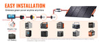 Amocart Portable Monocrystalline Solar Panel Foldable ETFE Charger Efficiency Panel Waterproof for Power Station Camping Hiking