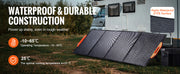 Charger l'image dans la visionneuse de galerie, Amocart Portable Monocrystalline Solar Panel Foldable ETFE Charger Efficiency Panel Waterproof for Power Station Camping Hiking
