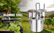 Charger l'image dans la visionneuse de galerie, Amocart 50L Alcohol Water Distiller Bottle Moonshine Equipment Stainless Steel Brewing Machine for Whisky Wine Beer Dispenser
