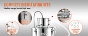 Charger l'image dans la visionneuse de galerie, Amocart 30/50L Stainless Steel Alcohol Distiller Alcohol Still Essential Oil Brewing DIY Whisky Wine Brandy Distillery Home Use

