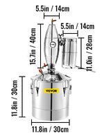 SucceBuy 20L-70L Alcohol Distiller Machine Beer Brewing Equipment DIY Wine Moonshine Apparatus Dispenser Kit Home Appliance