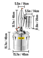 Bild in Galerie-Viewer laden, Amocart 20L-70L Alcohol Distiller Machine Beer Brewing Equipment DIY Wine Moonshine Apparatus Dispenser Kit Home Appliance
