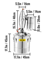 Amocart 20L-70L Alcohol Distiller Machine Beer Brewing Equipment DIY Wine Moonshine Apparatus Dispenser Kit Home Appliance