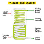 Amocart 20L-70L Alcohol Distiller Machine Beer Brewing Equipment DIY Wine Moonshine Apparatus Dispenser Kit Home Appliance