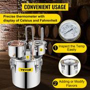 Bild in Galerie-Viewer laden, Amocart 20L 30L Water Alcohol Brewing Distiller DIY Moonshine Apparatus Stainless Steel Still Whisky Beer Brandy Home Appliance
