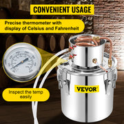 Bild in Galerie-Viewer laden, Amocart 50L Moonshine Still Alcohol Distiller w/ Water Pump Stainless Copper DIY Brew Ethanol Wine Essential Oil Brewing Kit
