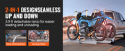 Bild in Galerie-Viewer laden, Amocart Motorcycle Carrier 2-Bike 600LBS Aluminum Motorcycle Carrier Hitch Mount, Loading Ramp Scooter Dirt Bike Trailer Hauler
