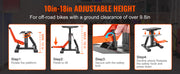 Charger l'image dans la visionneuse de galerie, Amocart 440lb Motorcycle Jack Lift Stand Dirt Bike Lift Stand Hydraulic Lift Operation Adjustable Height Hoist Table for Repair
