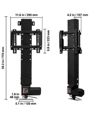 Bild in Galerie-Viewer laden, Amocart Remote TV Lift Motorized Cabinet TV Mount Bracket Electirc Actuator Lift Column DC Motor Height Adjustable Plasma LCD
