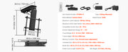 Charger l'image dans la visionneuse de galerie, Amocart Motorized TV Wall Mount for 32 to 55/65/70 Inch Adjustable TV Mount Bracket w/ Max VESA 24 x 16/24 in Up to 88-132 lbs
