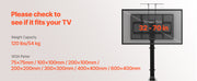 Charger l'image dans la visionneuse de galerie, Amocart Motorized TV Wall Mount for 32 to 55/65/70 Inch Adjustable TV Mount Bracket w/ Max VESA 24 x 16/24 in Up to 88-132 lbs
