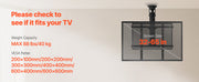 Charger l'image dans la visionneuse de galerie, Amocart Motorized TV Wall Mount for 32 to 55/65/70 Inch Adjustable TV Mount Bracket w/ Max VESA 24 x 16/24 in Up to 88-132 lbs
