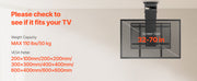 Charger l'image dans la visionneuse de galerie, Amocart Motorized TV Wall Mount for 32 to 55/65/70 Inch Adjustable TV Mount Bracket w/ Max VESA 24 x 16/24 in Up to 88-132 lbs
