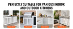 Amocart BBQ Access Door Stainless Steel Flush Mount Door Wall Vertical Door w/ Recessed Handle Grilling Station Outside Cabinet