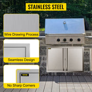 Load image into Gallery viewer, SucceBuy Stainless Steel BBQ Cabinet Access Door W/ Recessed Handle for Indoor/Outdoor Kitchen BBQ Island Kitchen Sink Fireplace
