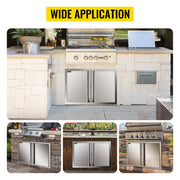 Load image into Gallery viewer, SucceBuy Stainless Steel BBQ Cabinet Access Door W/ Recessed Handle for Indoor/Outdoor Kitchen BBQ Island Kitchen Sink Fireplace
