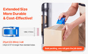Bild in Galerie-Viewer laden, Amocart 1.5in Core 6 Rolls Clear Packing Tape with Dispenser 2.7 Mil Shipping Tape Designed for Moving Boxes Storage Mailing
