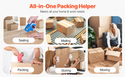 Bild in Galerie-Viewer laden, Amocart 1.5in Core 6 Rolls Clear Packing Tape with Dispenser 2.7 Mil Shipping Tape Designed for Moving Boxes Storage Mailing
