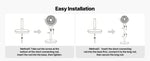 Amocart 7in/9in/18in Pedestal Fan with DC Motor Remote Control 9/12 Speeds & 3/4 Modes Adjustable Height for Home Living Room