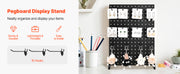 Charger l'image dans la visionneuse de galerie, Amocart 1/2Sets Pegboard Display Stand 17x13in Tabletop Steel Peg Board Panel with 15 Hooks for Grocery Retail Jewelry Store
