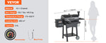 Amocart Portable Charcoal Grill Propane Gas Grills with Cover and Cart Heavy Duty Iron BBQ Grill for Outdoor Cooking Barbecue