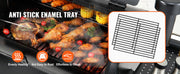 Charger l'image dans la visionneuse de galerie, Amocart Portable Charcoal Grill Propane Gas Grills with Cover and Cart Heavy Duty Iron BBQ Grill for Outdoor Cooking Barbecue
