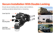 Bild in Galerie-Viewer laden, Amocart 20000/30000Lbs Pintle Hook Trailer Receiver Hooks Combination 2-5/16in Hitch Ball fits 2.5-3in Lunette Ring for Truck
